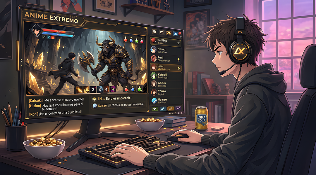 Chat anime en español con salas temáticas, roleplay, radio anime y comunidad otaku