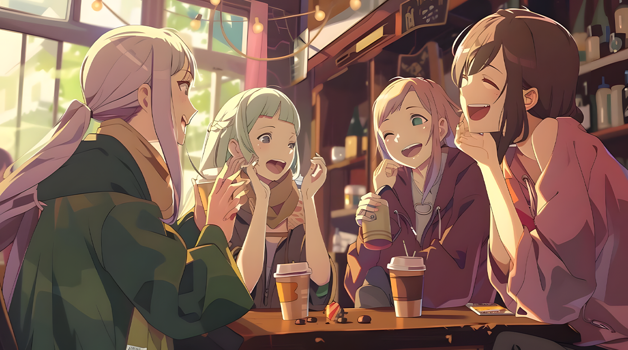 Interfaz de fandom anime con chats, perfiles y debates por serie