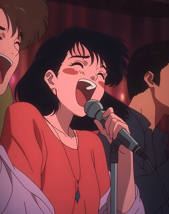 Fans escuchando música anime y comentando openings en vivo